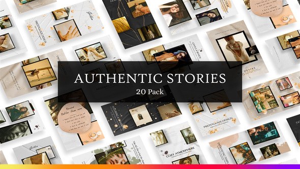 Videohive 20 Authentic Instagram Stories Broadcast-packages template preview