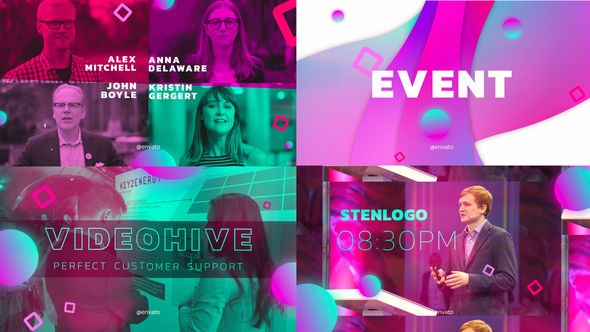 Event Video Displays template preview