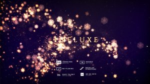 Videohive Golden Snowflakes Flow Titles Titles template preview