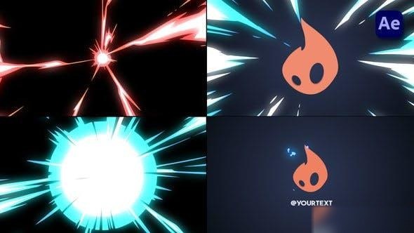 Videohive 2D Cartoon Energy Logo Opener [After Effects] Openers template preview