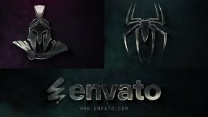 Videohive Dark Cinematic Metal Logo Intro Logo Stings template preview