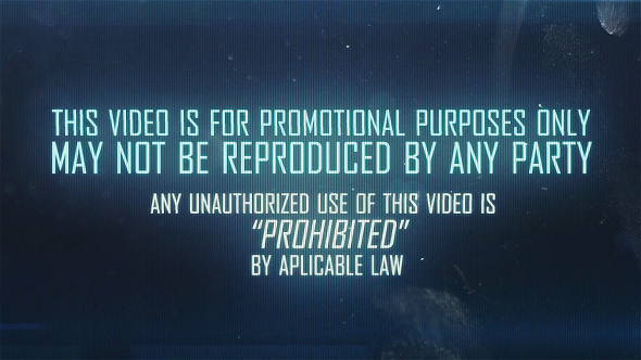 Videohive The Mission Trailer - Glitch Slideshow Video Displays template preview