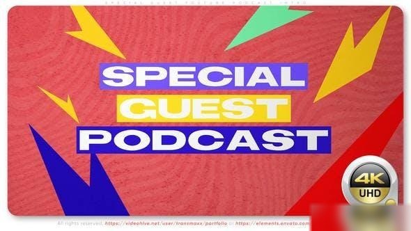 Videohive Special Guest Youtube Podcast Intro Openers template preview
