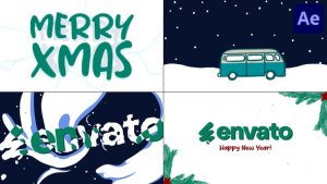 Videohive Hand Drawn Xmas Logo for After Effects Logo Stings template preview