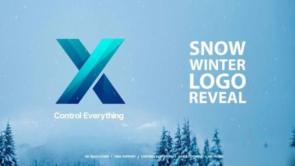 Videohive Snow Winter Logo Reveal Logo Stings template preview