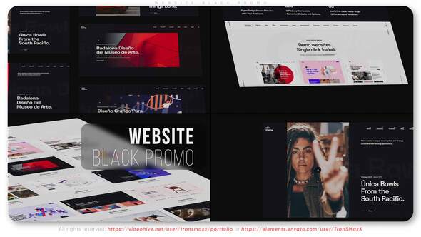 Videohive Website Black Promo Product Promo template preview