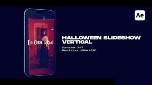 Videohive Vertical Halloween Slideshow Openers template preview