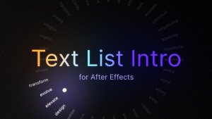 Videohive Interactive Text Animations Titles template preview
