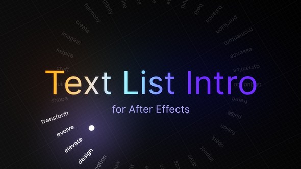 Videohive Interactive Text Animations Titles template preview
