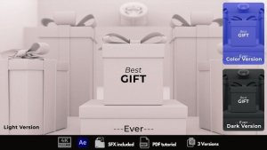 Videohive Gift Box Logo Reveal 49481030 Logo Stings template preview
