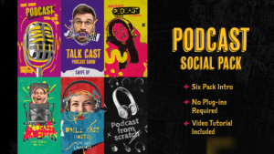 Videohive Podcast Intro Social Pack Openers template preview
