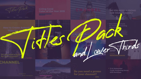 Videohive Titles and Lower Thirds Pack Titles template preview