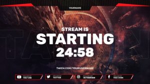Videohive Red Stream Gaming Pack Broadcast-packages template preview