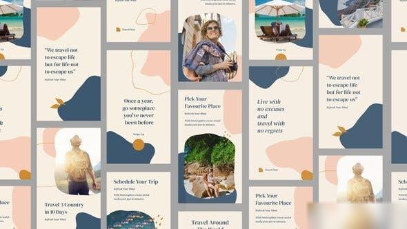 Videohive Travel Instagram Stories 33500809 Video Displays template preview