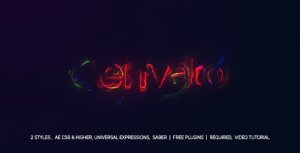 Videohive Electric Glitch Logo Logo Stings template preview