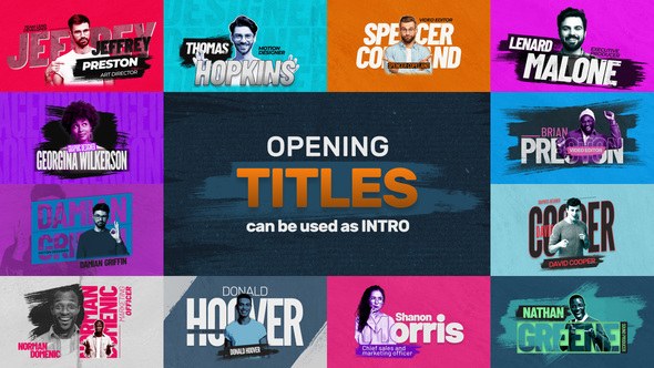 Videohive Opening Brush Titles Titles template preview