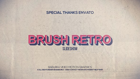 Videohive Brush Retro Slideshow Openers template preview