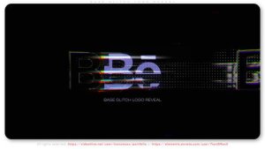 Videohive Base Glitch Logo Reveal Logo Stings template preview