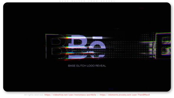 Videohive Base Glitch Logo Reveal Logo Stings template preview