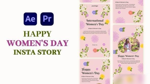 Videohive International Women Day Instagram Stories 56939766 Elements template preview