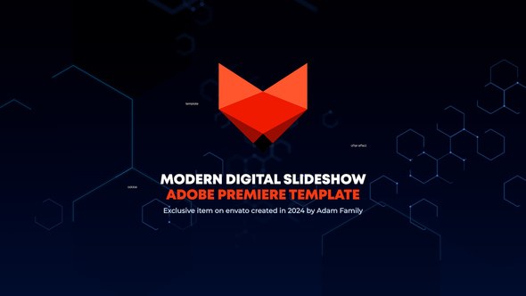 Modern Grid Digital Slideshow 1920 Premiere Pro template preview
