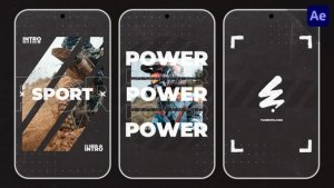 Videohive Grunge Intro Logo | Vertical Openers template preview