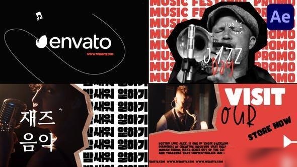 Videohive Jazz Promo for After Effects Openers template preview