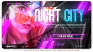 Videohive Night City Neon Promo Broadcast-packages template preview
