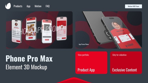 Videohive Smartphone 3D Promo Product Promo template preview