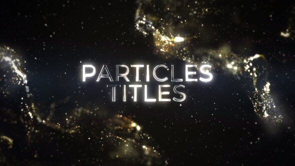 Videohive Luxury Particles Titles 44158445 Titles template preview