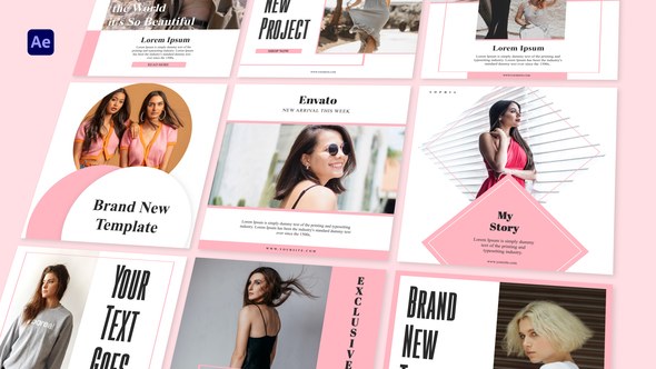 Videohive Instagram Posts Elements template preview