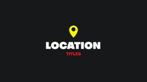 Videohive Location Titles 46868024 Titles template preview