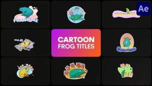 Videohive Cartoon Frogs for After Effects Titles template preview