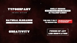 Videohive Typography 57380704 Titles template preview