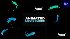 Videohive Animated Liquid Hands | After Effects Elements template preview