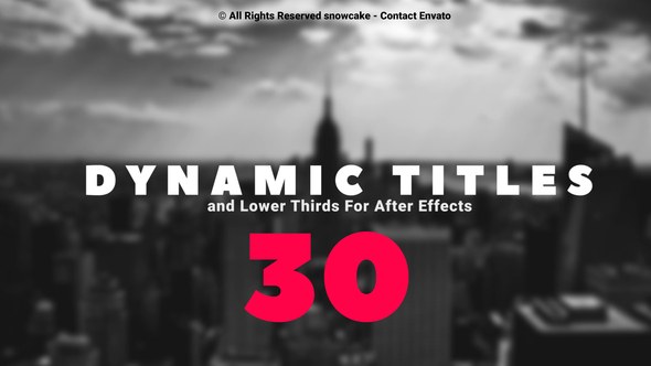 Videohive Dynamic Titles and Lower Thirds 23918291 Titles template preview