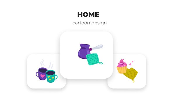 Videohive Home - Cartoon Design Elements template preview