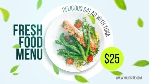 Videohive Fresh Food Menu вЂ“ Online Delivery Product Promo template preview