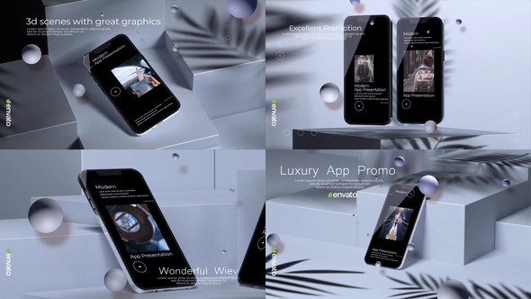 Videohive Phone App Mockup Product Promo template preview