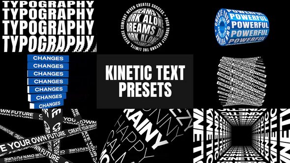 Videohive Kinetic Text Animations Pack Titles template preview
