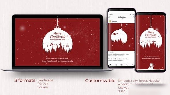 Videohive Christmas Ball Opener Openers template preview