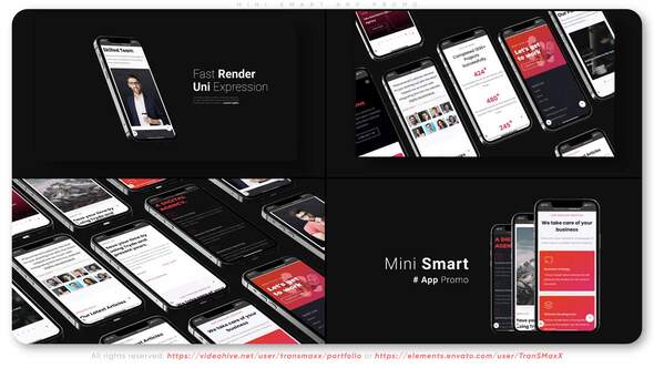 Videohive Mini Smart App Promo Product Promo template preview