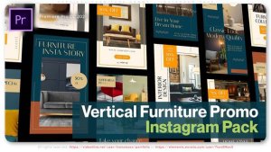 Vertical Furniture Promo Instagram PackPromo Premiere Pro template preview