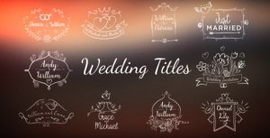 Videohive Wedding/Romantic Titles Titles template preview