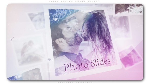 Videohive Inked Flying Photo Slides Openers template preview