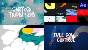 Videohive Abstract Cartoon Transitions for After Effects Elements template preview
