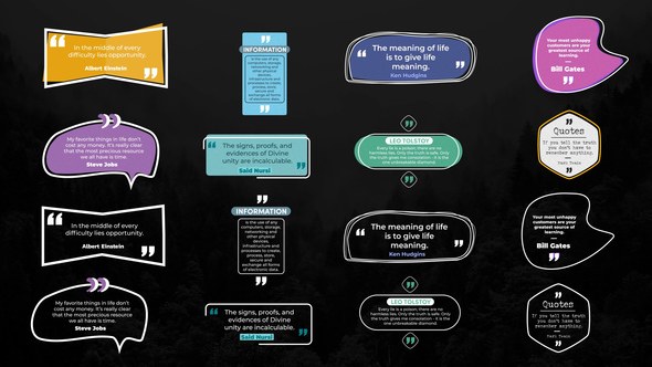 Videohive Quotes Titles 34292132 Titles template preview