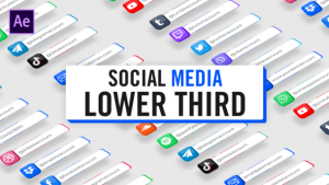 Videohive 3D Social Media Lower Thirds Broadcast-packages template preview