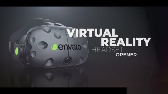 Videohive VR Headset Opener Openers template preview