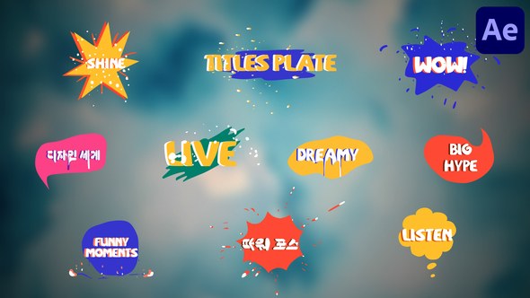 Videohive Titles Plate | After Effects Titles template preview